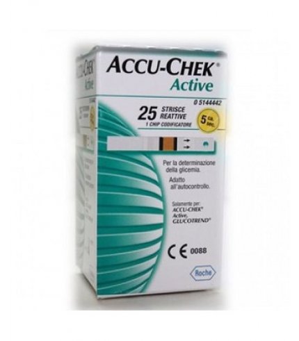 ACCU-CHEK ACTIVE STRIPS 25PZ