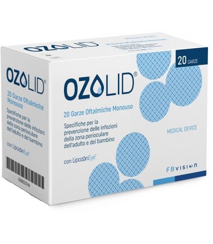 GARZA OZOLID OFTALMICA TNT CON OLIO OZONIZZATO IN FOSFOLIPIDI LIPOZONEYE 20 PEZZI