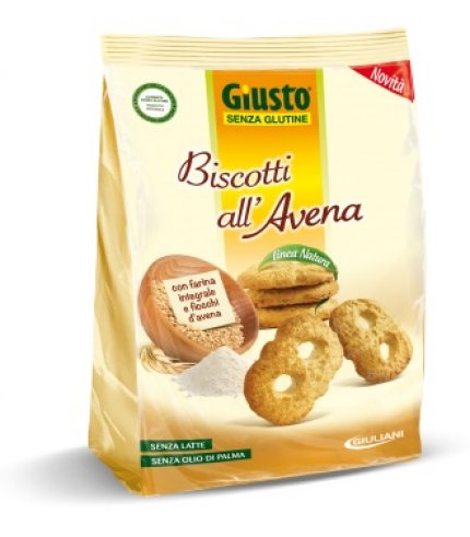 GIUSTO S/G BISC AVENA 250G