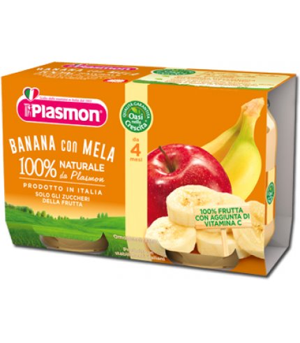 PLASMON OMOG BANANA/MELA2X104G