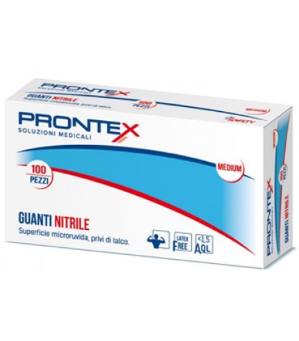 PRONTEX GUANTO IN NITRILE SENZA POLVERE M 7/8 100 PEZZI