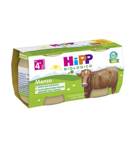 HIPP BIO OMOG MANZO 2X80G