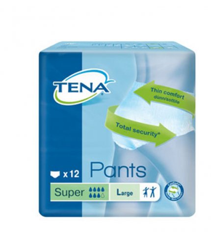 TENA PANTS SUPER L NEW 12PZ