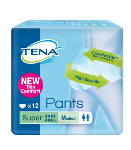 TENA PANTS SUPER M NEW 12PZ