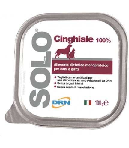 SOLO CINGHIALE CANI/GATTI 100G