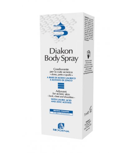 DIAKON BODY SPRAY COADIUVANTE CUTE ACNEICA DORSO PETTO E SPALLE 75 ML