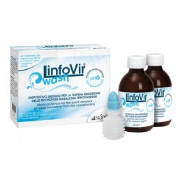 SOLUZIONE PER IRRIGAZIONE NASALE LINFOVIR WASH 2 FLACONI DA250ML