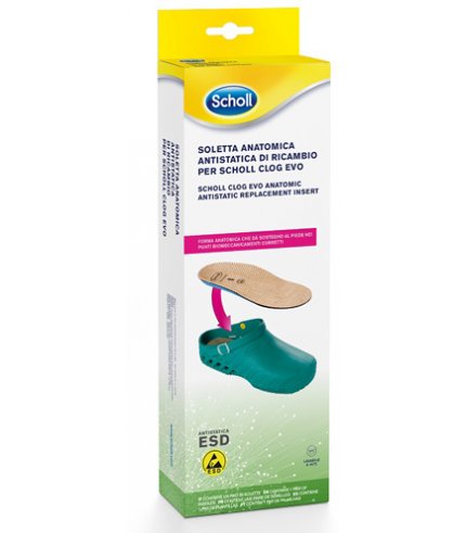 CLOG EVO ANATOMIC ANTISTATIC INSOLES MICROFIBRE UNISEX 38-39