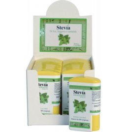 STEVIA EDULCORANTE 200 COMPRESSE DISPLAY CONTENENTE 14 DISPENSER