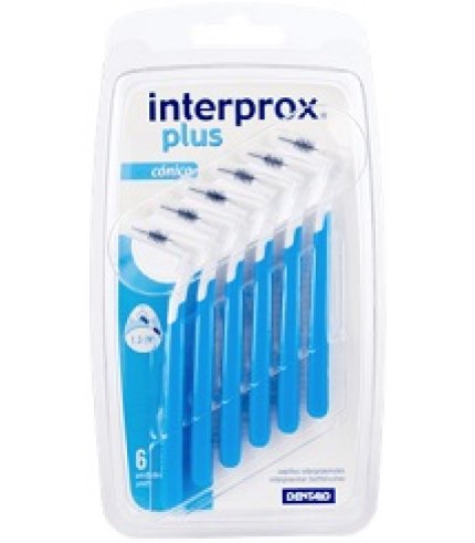 INTERPROX PLUS CONICO BLU 6PZ