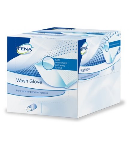 TENA WASH GLOVE 50PZ