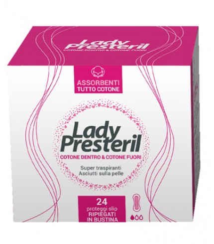 LADY PRESTERIL COTTON POWER PROTEGGI SLIP POCKET ANATOMICI RIPIEGATI PROMO 24 PEZZI