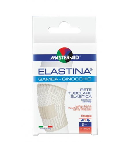 RETE TUBOLARE ELASTICA IPOALLERGENICA MASTER-AID ELASTINA GAMBA/GINOCCHIO 3 MT IN TENSIONE CALIBRO 5 CM