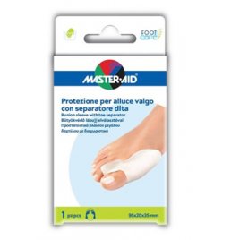 PROTEZIONE MASTER-AID PER ALLUCE VALGO CON SEPARATORE DITA INTEGRATO 1 PEZZO