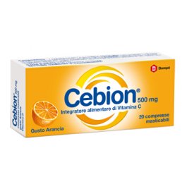 CEBION MASTICABILE ARANCIA VITAMINA C 500 MG 20 COMPRESSE