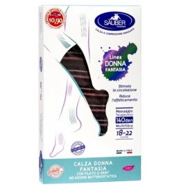 SAUBER CALZA DONNA FANTASIA FILATO Q-SKIN 140 DEN NERO RIGABISCOTTO PAPRIKA BORDEAUX TAGLIA M PROMO