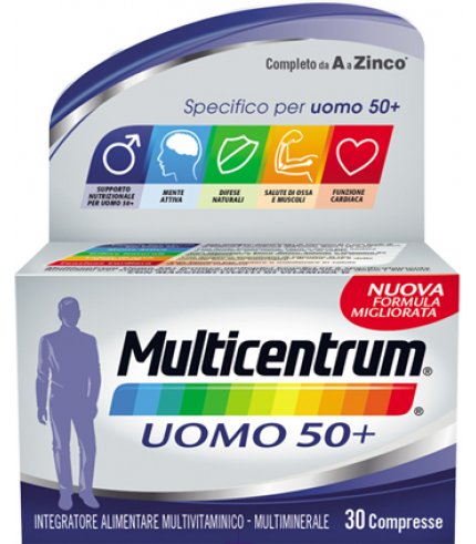 MULTICENTRUM UOMO 50+ 30 COMPRESSE