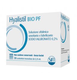 HYALISTIL BIO PF SOLUZIONE OFTALMICA PHOSPHATE FREE MONODOSEA BASE DI ACIDO IALURONICO 0,2% 30 FLACONCINI 0,25 ML