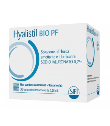 HYALISTIL BIO PF SOLUZIONE OFTALMICA PHOSPHATE FREE MONODOSEA BASE DI ACIDO IALURONICO 0,2% 30 FLACONCINI 0,25 ML