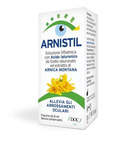 ARNISTIL SOLUZIONE OFTALMICA ACIDO IALURONICO 0,2% + ESTRATTO DI ARNICA MONTANA 0,1% FLACONE 8 ML