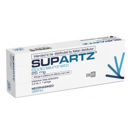 SIRINGA PRERIEMPITA INTRA-ARTICOLARE SUPARTZ ACIDO IALURONICO 25 MG 2,5 ML 1 PEZZO