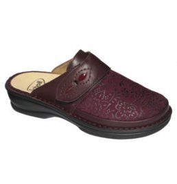 CALZATURA ROSA ELASTICATED + LEATHER W WINE 37