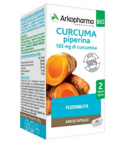 ARKOCPS CURCUMA+PIP BIO 40CPS