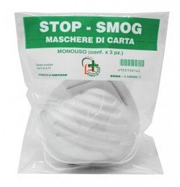 STOP-SMOG MASCHERE CARTA 3PZ