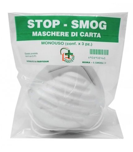 STOP-SMOG MASCHERE CARTA 3PZ