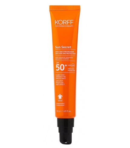 KORFF SUN SECRET FLUIDO VISO ANTIMACCHIE EFFETTO MATT SPF50+50 ML