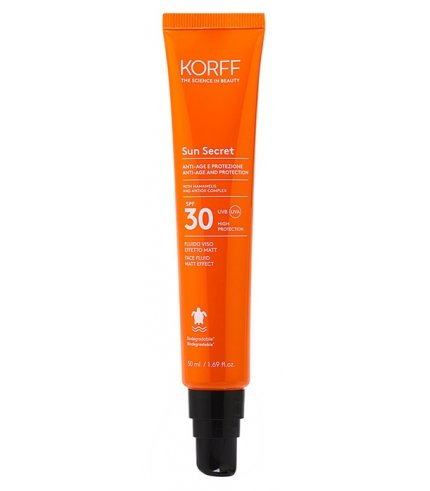 KORFF SUN SECRET FLUIDO VISO EFFETTO MATT SFP 30 50 ML