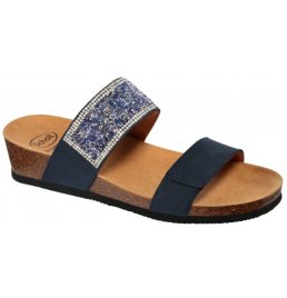 CECILIA MICROSTRASS-W NAVY BLUE BIOPRINT FREETIME MICROFIBRAMICROFIBRA EVA F 39 COLLEZIONE SS20