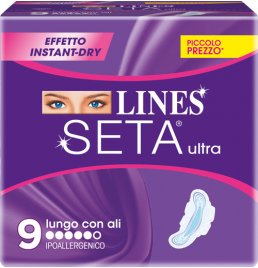 LINES SETA ULTRA ASSORBENTI LUNGHI 9 PEZZI