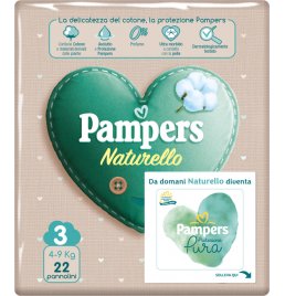 PAMPERS NATUR MIDI CP 22PZ