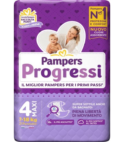 PAMPERS PROGRESSI MAXI 22PZ