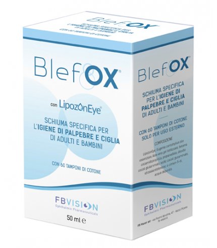 BLEFOX SCHIUMA SPECIFICA PER IGIENE PALPEBRE E CIGLIA 50 MLCON EROGATORE + 60 DISCHETTI