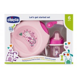 CH SET PAPPA 6M+ ROSA C/CUCCH