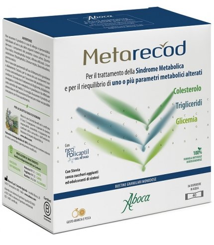 METARECOD 40 BUSTINE GRANULARI X 2,5G GUSTO ARANCIA E PESCA