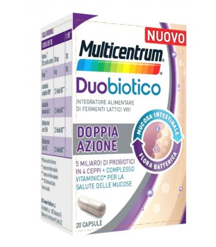 MULTICENTRUM DUOBIOTICO 20CPS