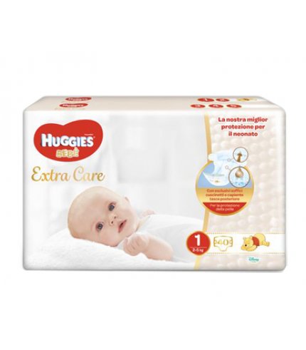 HUGGIES EXTRA CARE GR 1 40PZ