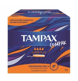 TAMPAX COMPAK ASSORBENTE INTERNO SUPER PLUS 16 PEZZI