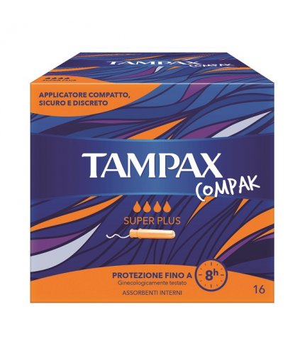 TAMPAX COMPAK ASSORBENTE INTERNO SUPER PLUS 16 PEZZI