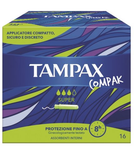 TAMPAX COMPAK SUPER 16 PEZZI