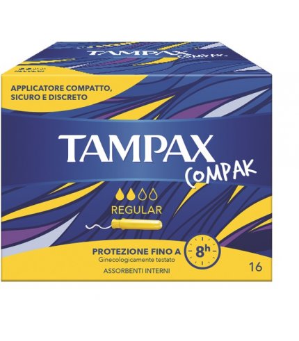 TAMPAX COMPAK REGULAR 16 PEZZI