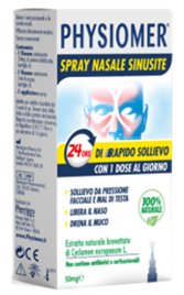PHYSIOMER SPRAY NASALE SINUSITE 2 PEZZI 1 FLACONE DA 50 MG DI ESTRATTO DI CICLAMINO NATURALE LIOFILIZZATO + 1 FIALE DA 5ML DI SOLVENTE