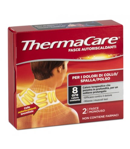 FASCE AUTORISCALDANTI A CALORE TERAPEUTICO THERMACARE COLLO/SPALLA/POLSO 2 PEZZI