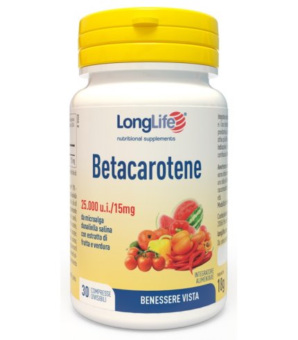 LONGLIFE BETACAROTENE 30CPR