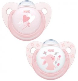 NUK SUCCH R&B ROSA SIL 0-6M