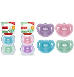 NUK SUCCH SENSIT SIL 0-6M 2PZ