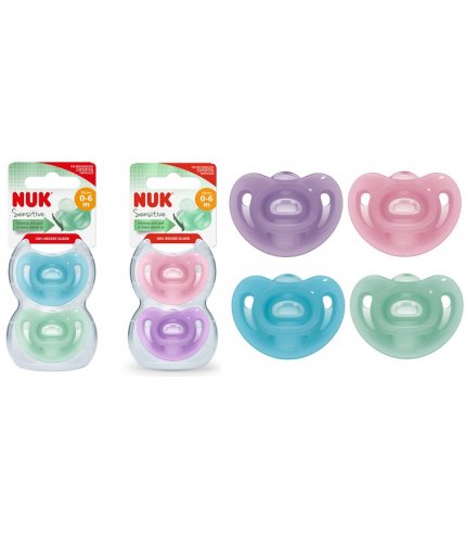 NUK SUCCH SENSIT SIL 0-6M 2PZ